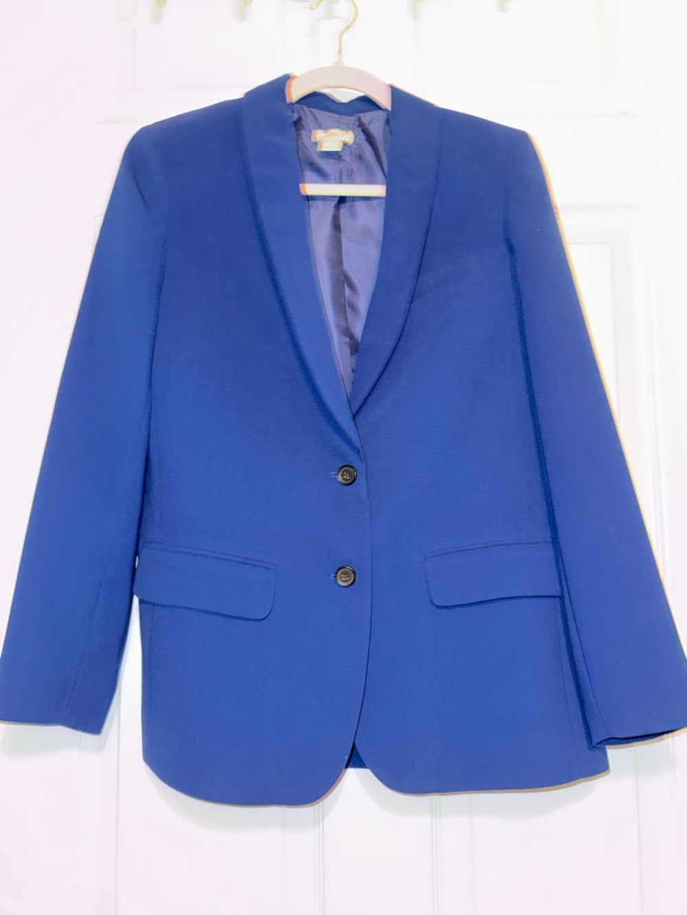 J. Crew Women's Royal Blue Shawl Collar Blazer
